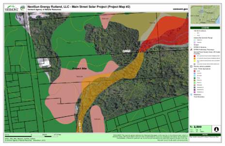 NextSun Energy Rutland, LLC - Main Street Solar Project (Project Map #2)  vermont.gov Vermont Agency of Natural Resources