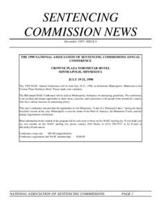 Sentencing Commission News - December 1997