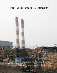 THE REAL COST OF POWER  Report of The Independent Fact-Finding Team on The Social, Environmental, and Economic Impacts of Tata Mundra Ultra Mega Power Project, Kutch, Gujarat