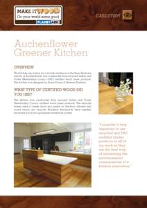 CASE STUDY  Auchenflower Greener Kitchen Overview This kitchen renovation for a private residence in the Inner Brisbane