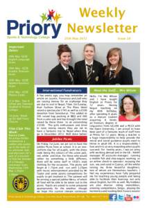 Weekly Newsletter 25th May 2012 Issue 28