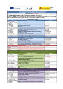 AGENCIA NACIONAL ESPAÑOLA DEL PROGRAMA ERASMUS+: JUVENTUD EN ACCIÓN PLAN TRANSNACIONAL DE FORMACIÓN Y COOPERACIÓN (TCA) DEL AÑO Última actualización: 31 de mayo de 2016 La Agencia Nacional Española (ANE