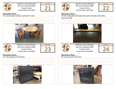 Auction Sheet items 21-40