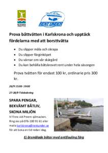 Prova båttvätten i Karlskrona och upptäck fördelarna med att borsttvätta • • • •