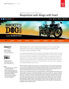 Adobe® Dreamweaver® CC Success Story  MIGHTYminnow & Rocket Dog Rescue Responsive web design with heart