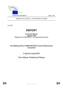 [removed]EUROPEAN PARLIAMENT Delegation to the Cariforum — EU Parliamentary Committee[removed]