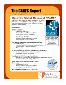 The CARES Report Vo l u m e I ,  I ssu e