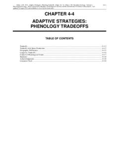 Glime, J. M[removed]Adaptive Strategies: PhenologyTradeoffs. Chapt[removed]In: Glime, J. M. Bryophyte Ecology. Volume 1. Physiological Ecology. Ebook sponsored by Michigan Technological University and the International Asso