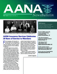 A Publication of the American Association of Nurse Anesthetists  MAY 2014 • Volume 68, No. 3 NEW Column! See the Business of Anesthesia