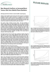 Mobile telecommunications / Medical physics / Radiobiology / Environmental health / Mobile phone radiation and health / Mobile phone / Glioma / Vestibular schwannoma / Radiation therapy / Medicine / Health / Brain tumor