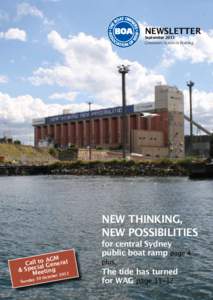 Newsletter September 2011 Consumer Action in Boating  New thinking,