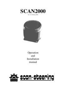SCAN2000 Ver. 15. February 2001 Operation and Installation