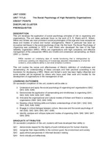 Consulting / Futurology / Information science / Information technology management / Sensemaking / High reliability organization / Organizational culture / Risk / Weick / Management / Knowledge / Science