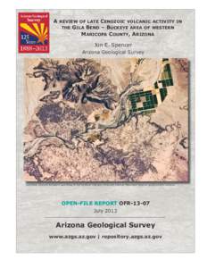 A  review of late Cenozoic volcanic activity in the Gila Bend – Buckeye area of western  Maricopa County, Arizona
