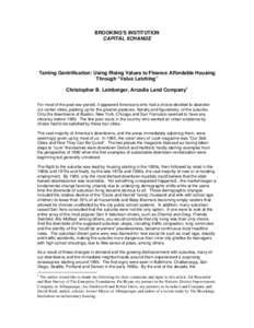 Urban economics / Urban studies and planning / Zoning / Economics / Gentrification / Inclusionary zoning / Public housing / Rent control / Low-Income Housing Tax Credit / Affordable housing / Human geography / Real estate