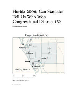 Florida’s District 13 Election in 2006: