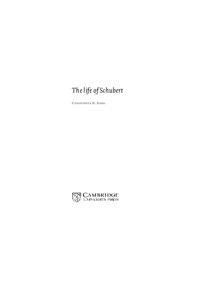 The life of Schubert CHRISTOPHER H. GIBBS