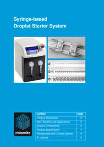 The Dolomite Centre Ltd  Dolomite Microfluidics – North America Office Unit 1, Anglian Business Park, Orchard Road, Royston, Hertfordshire, SG8 5TW, UK