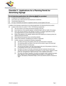 Microsoft Word - Checklist 5 signage.doc