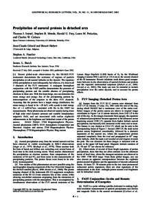 GEOPHYSICAL RESEARCH LETTERS, VOL. 29, NO. 11, [removed]2001GL013847, 2002  Precipitation of auroral protons in detached arcs Thomas J. Immel, Stephen B. Mende, Harald U. Frey, Laura M. Peticolas, and Charles W. Carlson S