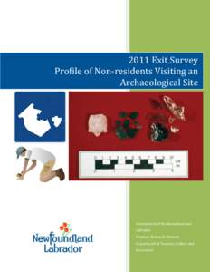 2011 Exit Survey Profile of Non-residents Visiting an Archaeological Site Government of Newfoundland and Labrador