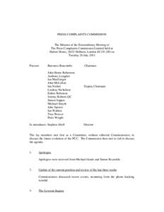 Hacking / United Kingdom / Press Complaints Commission / Peta Buscombe /  Baroness Buscombe / Leveson Inquiry / Leveson / Phone hacking scandal reference lists / News International phone hacking scandal / Political scandals in the United Kingdom / Crime in the United Kingdom