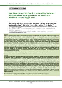 Edge effects and the spatial microclimate configuration of Atlantic forest fragments