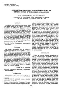 Canadian Mineralogist Vol. 20, ppCOMPOSMONAL VARIATIONS OF PUMPELLVITE