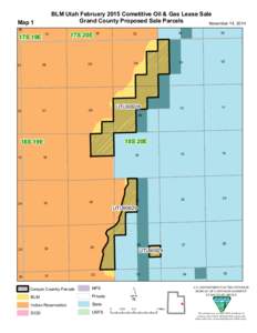 BLM Utah February 2015 Cometitive Oil & Gas Lease Sale Grand County Proposed Sale Parcels November 14, 2014 Map 1 36