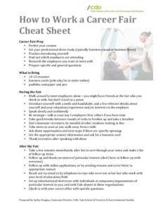 Microsoft Word - How to Work a Career Fair Cheat Sheet.docx