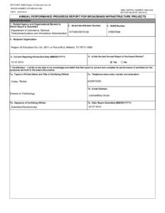 RECIPIENT NAME:Region 18 Education Svc Ctr. AWARD NUMBER: NT10BIX5570138 OMB CONTROL NUMBER: [removed]EXPIRATION DATE: [removed]