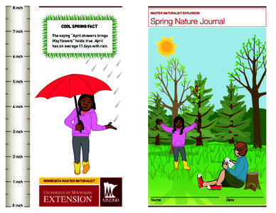 Master Naturalist Explorers Spring Journal