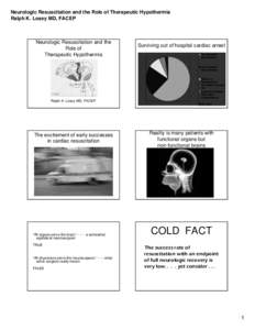 Microsoft PowerPoint - ferne_2007_stcatherine_losey_hypothermia_final.ppt