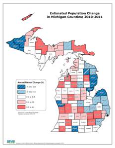 Estimated Population Change in Michigan Counties: [removed]KEWEENAW  HOUGHTON