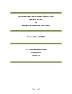 ESWG TIF 62 Consensus Report