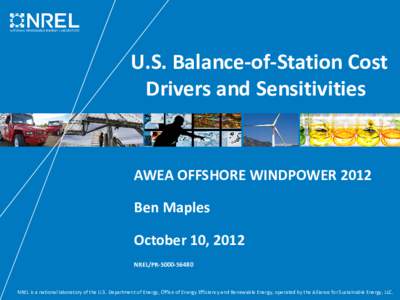 U.S. Balance-of-Station Cost Drivers and Sensitivities (Presentation), NREL (National Renewable Energy Laboratory)