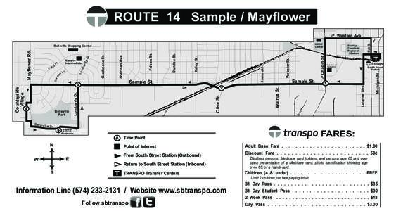 ROUTE 14 Sample / Mayflower  Belleville Dr.