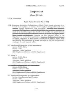 2014 Regular Session  - House Bill 1349 Chapter