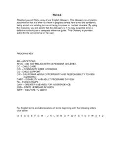 Economy of the United States / Government / United States Department of Health and Human Services / CalWORKs / Family / Welfare and poverty / California Department of Social Services / Medi-Cal / Aid to Families with Dependent Children / Federal assistance in the United States / Government of California / United States Department of Agriculture