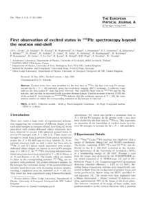 Eur. Phys. J. A 3, 17–THE EUROPEAN PHYSICAL JOURNAL A c Springer-Verlag 1998 °