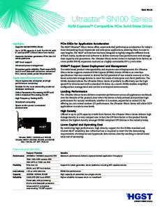 Ultrastar SN100 Series Data Sheet