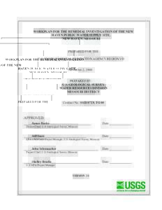WORKPLAN FOR THE REMEDIAL INVESTIGATION OF THE NEW HAVEN PUBLIC WATER SUPPLY SITE, NEW HAVEN, MISSOURI PREPARED FOR THE U.S. ENVIRONMENTAL PROTECTION AGENCY REGION VII