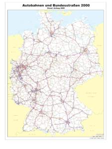 Autobahnen und Bundesstraßen 2000 Stand: Anfang 2000 D Ä N E - Westerland