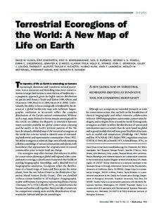 Articles  Terrestrial Ecoregions of