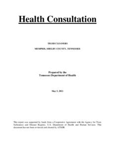 Health Consultation Tiger Cleaners