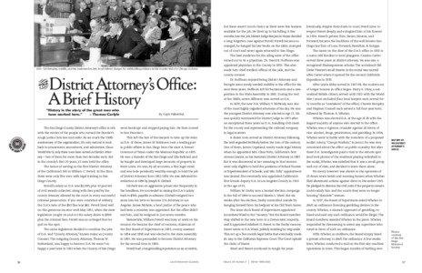 The District Attorney's Office: A Brief History
