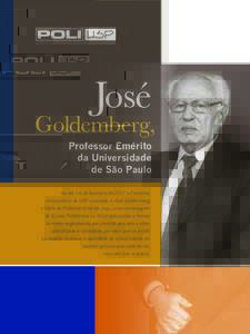 José  Goldemberg, Professor Emérito da Universidade de São Paulo
