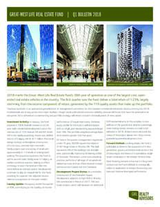 GREAT-WEST LIFE REAL ESTATE FUND | Q1 BULLETINYONGE STREET, TORONTO, ON NORTH YORK CENTRE, TORONTO, ON