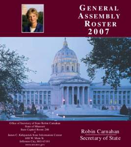 2007 General Assembly Roster