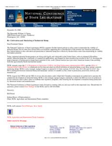 Friday, February 23, 2001  Friend Letter to President Clinton Regarding the Cultivation and Marketing of Industrial Hemp  December 26, 2000